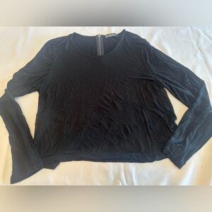 Cotton On Black Long Sleeve Top Size Large